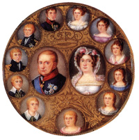 Francis I of Bourbon and his family