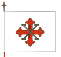 La Bandiera del Sacro Militare Ordine Costantiniano di San Giorgio