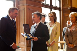 Colombian President honoured by Constantinian Order