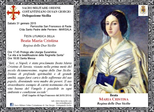 31gen2015 invito beata maria cristina regina delle due sicilie
