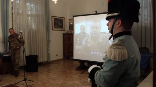 videoconferenza Missione Libano al Reggimento Guide di Salerno 24 febbraio 3