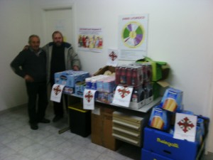 donazione viveri nel sud Lazio e distribuzione